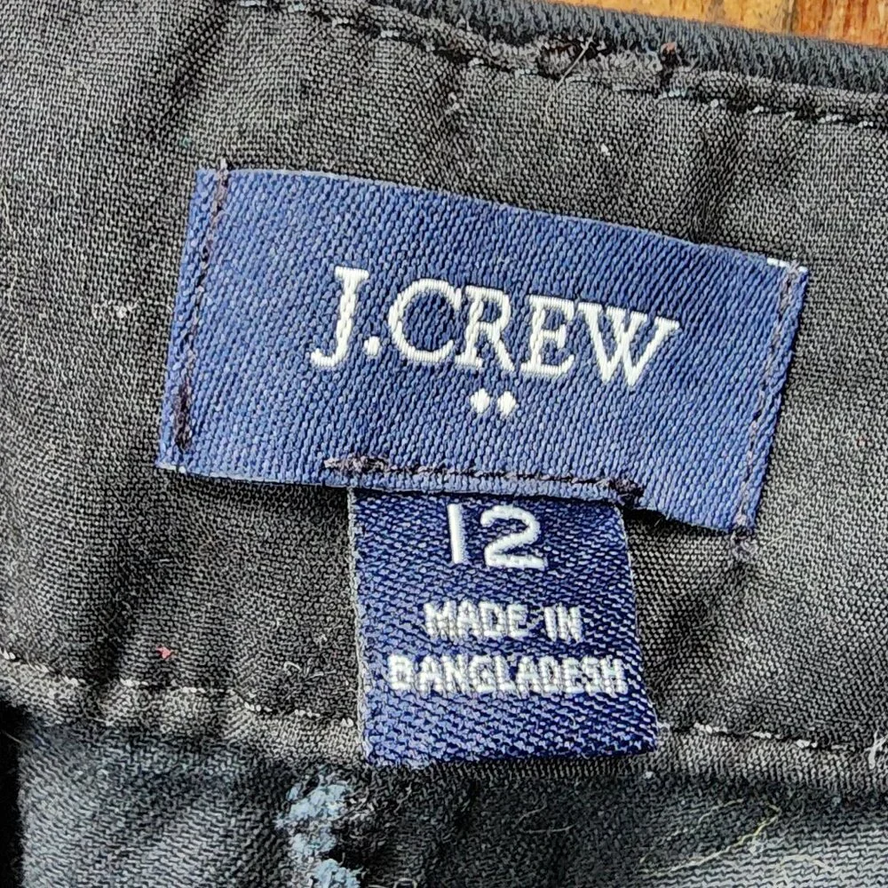 J.Crew Black Cotton Shorts Size 12